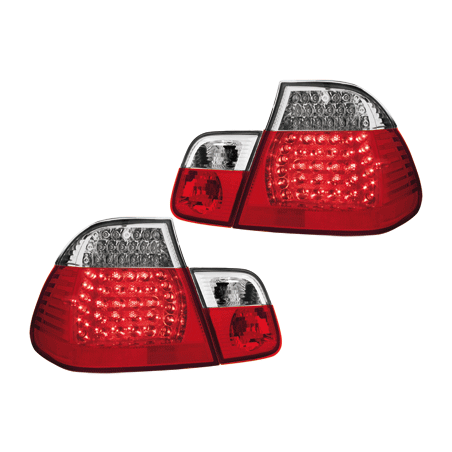 Feux arrière à LED BMW E46 Berline  98-01  rouge/cristal 4-Portes