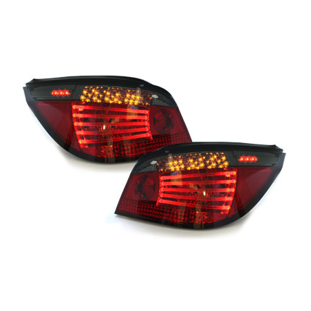 Feux arrière à LED BMW E60 04.03-03.07  rouge/Fumé