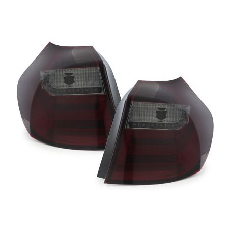 Feux arrière LED BMW 1er E87 07-11-Rouge/Fumé