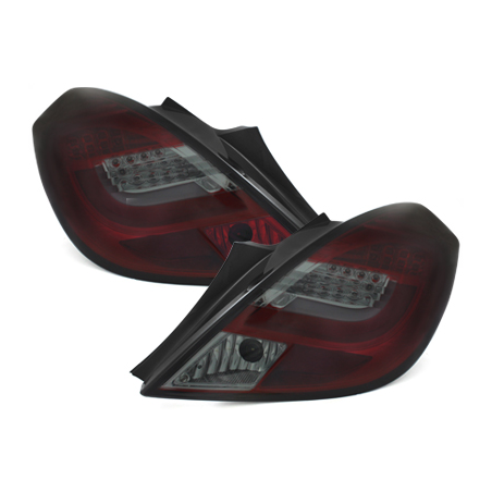 Feux arrière LED Opel Corsa Droite 06-10 3T-Rouge/Fumé