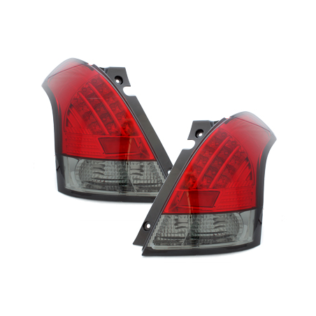 Feux arrière LED Suzuki Swift 05-09  rouge/Fumé