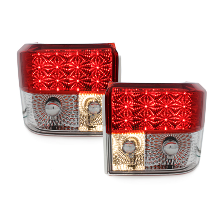 Feux LED VW T4 90-03 rouge/cristal