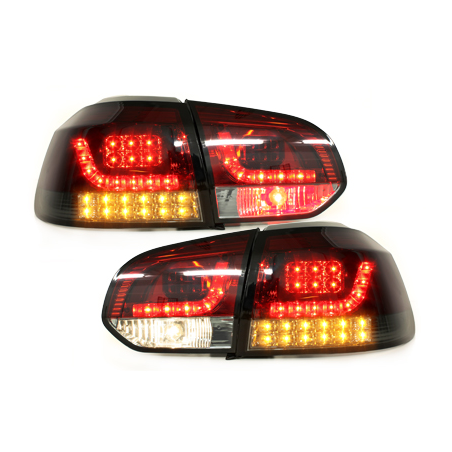  Feux led VW Golf VI cligno LED Rouge / Fumé -  RV39SLRSL