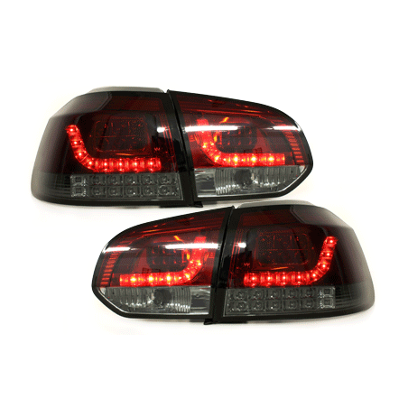  Feux led VW Golf VI cligno LED Rouge / Fumé -  RV39SLRSL