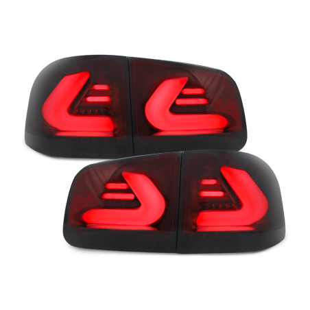 Feux arrière LED VW Touareg LIGHTBAR Rouge/Fumé