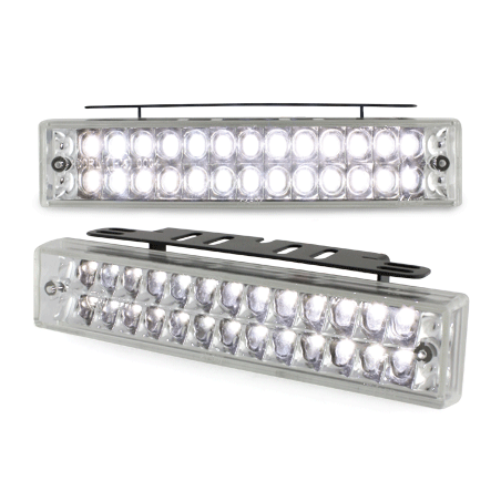 Feux de jour avec 26 LED LxHxT 140x30x40mm (2 pièces)