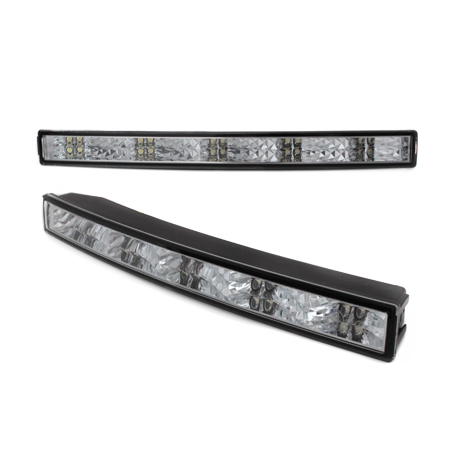 Feux de jour LITEC 20 hipower LED LxHxT 310x30x40 mm (2 pièces)