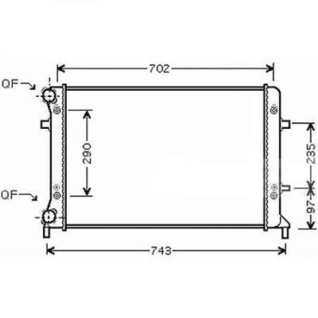 Radiateur  AUDI A3TTGOLF 5,