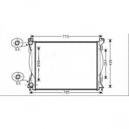 Radiateur            AUDI A6,