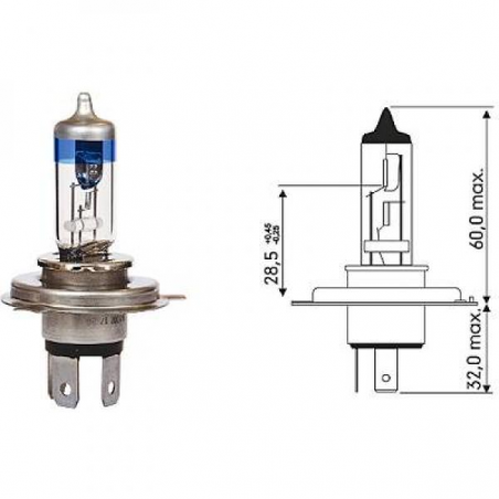 H4 12V 60/55W P43t        