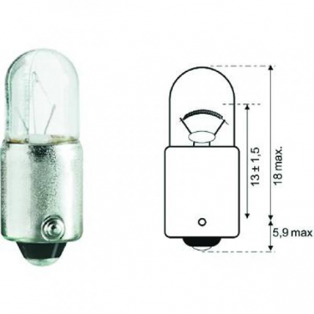 G�Lhl.(T2W) 12V 2W BA9s   