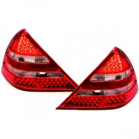 Feux arrière LED Design rouge-blanc Mercedes R170