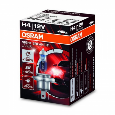 OSRAM NIGHT BREAKER UNLIMITED H4 Halogen Headlamp 12V 60/55W