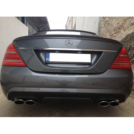 Rear Bumper Diffuser suitable for MERCEDES Benz W221 S-Class (2006-2013) Facelift S63 S65 AMG Design