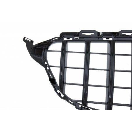 Front Grille suitable for MERCEDES C-Class W205 S205 C205 S205 (2014-2018) GT-R Panamericana Design Black With/Without 360 Camer