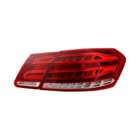 Full LED Light Bar Taillights suitable for MERCEDES Benz E-Class W212 (2009-2013) Conversion Facelift Design Red/Clear