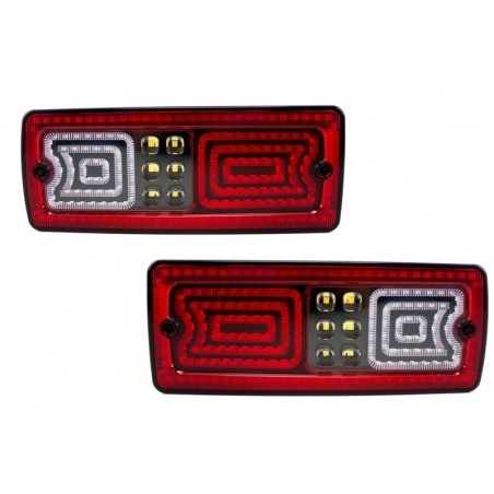 Led Taillights suitable for MERCEDES Benz G-class W463 (1989-2015) Red/Smoke