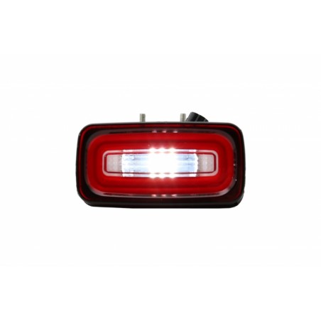 Led Rear Bumper Fog Lamp Light Bar suitable for MERCEDES Benz G-class W463 (1989-2015) Red Clear