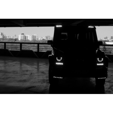 LED DRL Chrome Daytime Running Lights suitable for MERCEDES Benz G-Class W463 (1989-up) G65 A-Design Chrome