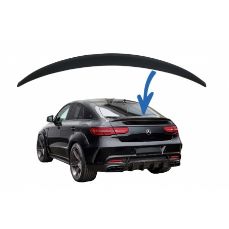 Rear Trunk Spoiler Suitable for Mercedes GLE Coupe C292 (2015-2018) A-Design Fiber Glass