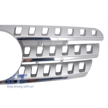 Front Grille suitable for MERCEDES Benz W163 ML (1997-2005) Silver Edition