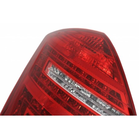 LED Taillights suitable for MERCEDES Benz S-Class W221 (2005-2009) Limousine Red Cristal Facelift Look