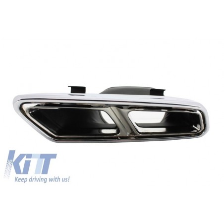 Exhaust Muffler Tips suitable for MERCEDES Benz S-Class W222 E-Class W212 S212 Facelift CLS W218 SL-Class R231 E63 S65 SL65 A-De