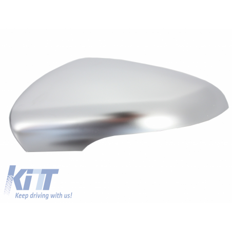 Mirror Covers suitable for VW Golf VI (2008-2014) Brushed Aluminum Desgin