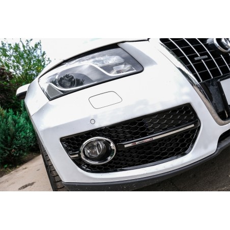 Grilles antibrouillard pour Audi Q5 8R (2008-2011) RS Design Piano Black & Chrome