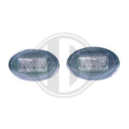 Clignotant latéral Design  chrome, LED      Opel CORSA,