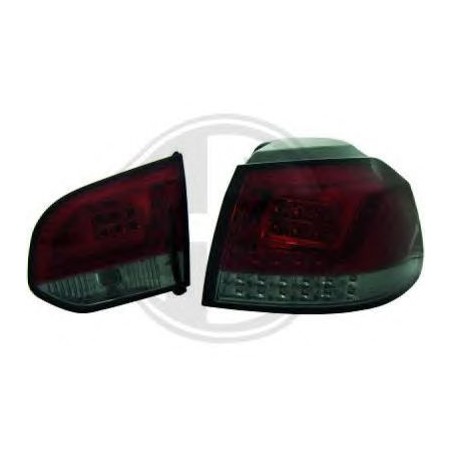 feux arrières Design  rouge/fumé, LED, int./ext.       GOLF 6, Berline