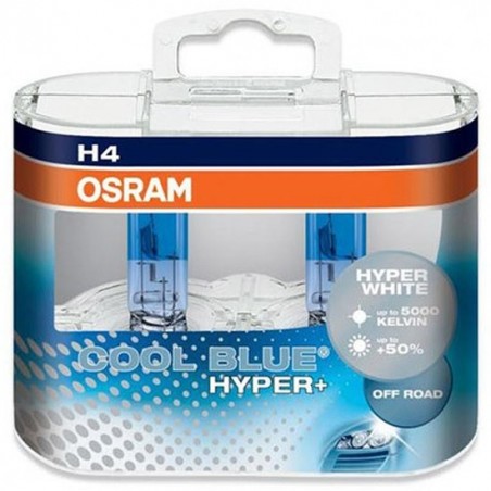 Lampe Halogène H4 Osram Cool Blue Hyper+ 5000K