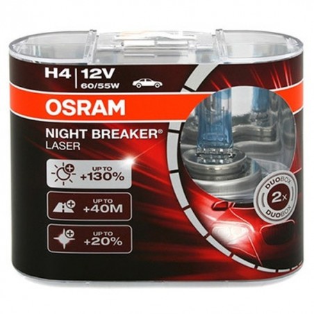 Lampe Halogène H4 Osram Night Breaker Laser 12V 60/55W