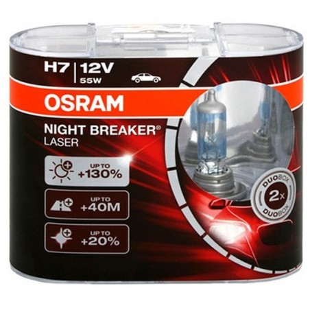 Lampe Halogène H7 Osram Night Breaker Laser 12V 55W