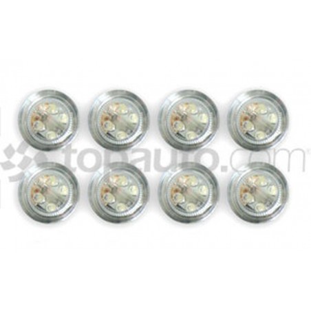 Illuminations de sol  LED vert (8 pc)