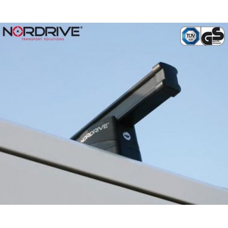 NORDRIVE KARGO Barres de toit 2-Barres pour VW T5 TRANSPORTER / MULTIVAN