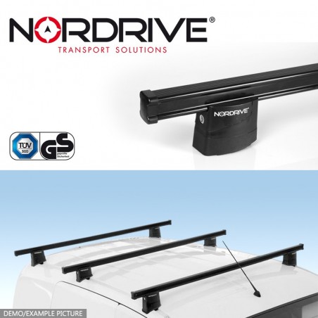 NORDRIVE KARGO Barres de Toit 3-Barres pour FORD TRANSIT CUSTOM