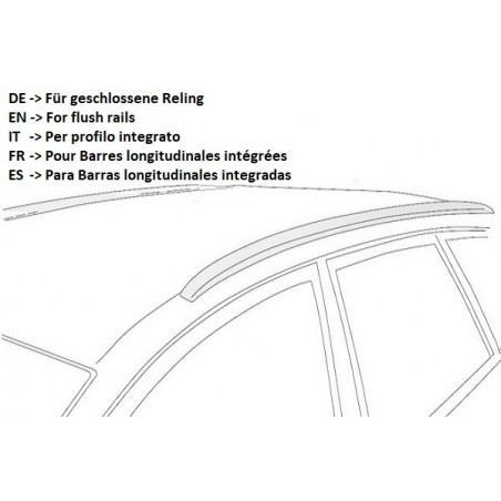 NORDRIVE SNAP Barres de toit pour KIA OPTIMA SPORTSWAGON