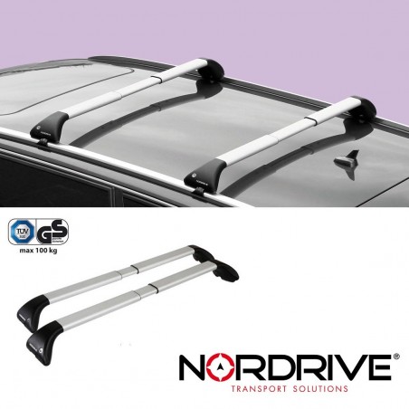 NORDRIVE SNAP ALU Barres de toit pour SUBARU FORESTER (SJ)