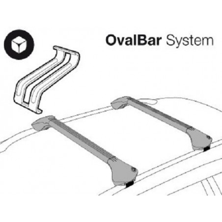 MODULA CS OVAL BAR Barres de toit pour AUDI A4 B8 AVANT