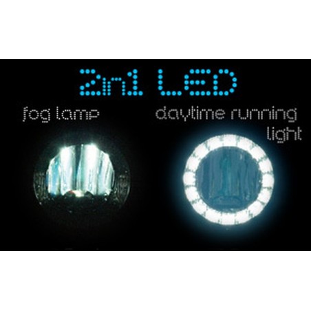 LED Feux diurnes + LED Projecteurs antibrouillard 2 in 1 - pour FORD FIESTA