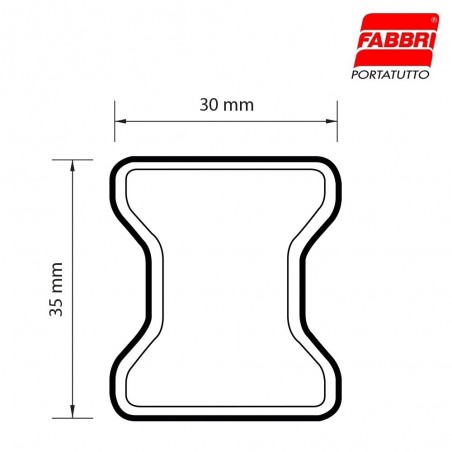 FABBRI BARRO Steel roof bar - 180