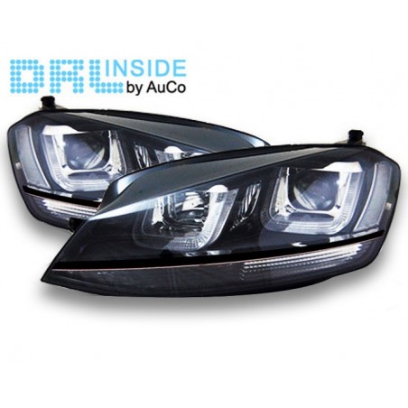 Projecteurs avec Feux Diurnes LED pour VW GOLF 7 BLACK-LINE