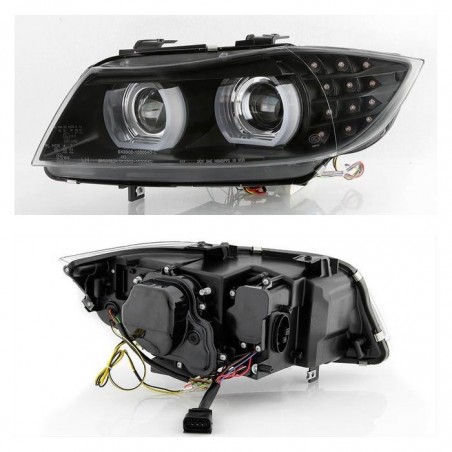 XENON Phares avant avec 3D Angel Eyes pour BMW 3 SERIES E90 / E91