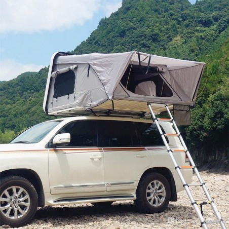 AUCOMOVE MAGIC OYSTER XXL Car Roof Tent White/Khaki