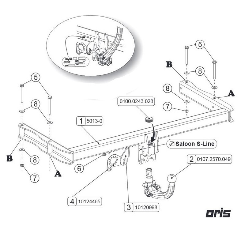 Westfalia Attelage De Remorque D Tachable Pour Audi A Berline C F