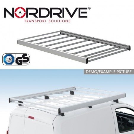 NORDRIVE KARGO RACK Galerie de toit (180x135x7) pour VW CADDY 3 / LIFE