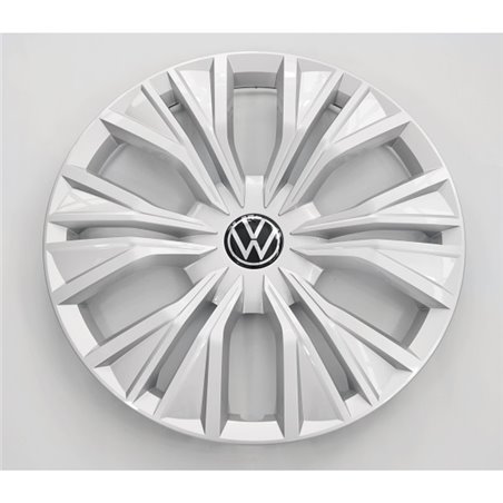 Enjoliveur de roue VW Caddy 5 en argent fin de 17 pouces, couvre-jante en acier 2K76011471ZX.