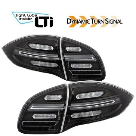 Feux arrière LTI / LED avec clignotant dynamique pour PORSCHE CAYENNE 2 (92A)