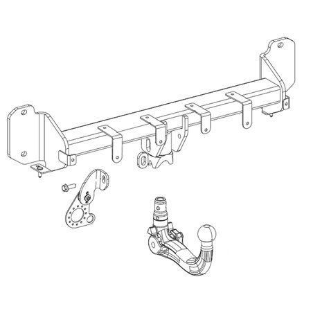 ORIS Attelage de remorque détachable pour BMW X3 / G01